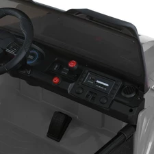 Детский электромобиль джип M 6204 EBLR-11 (24V) двухместный, серый фото 15