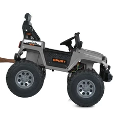 Детский электромобиль джип M 6204 EBLR-11 (24V) двухместный, серый фото 71