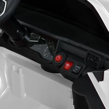 Двухместный детский электромобиль джип M 6192 EBLR-1 (24V) белый, 2 мотора по 200 Вт фото 16