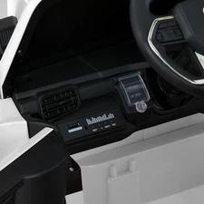 Двухместный детский электромобиль джип M 6192 EBLR-1 (24V) белый, 2 мотора по 200 Вт фото 11