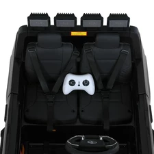 Двухместный детский электромобиль джип M 6192 EBLR-2 (24V) черный, 2 мотора по 200 Вт фото 16