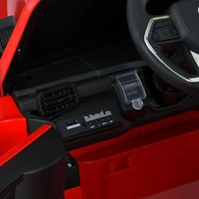 Двухместный детский джип M 6192 EBLR-3 (24V) электромобиль Toyota, мягкое сиденье, красный фото 86