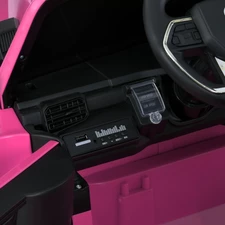 Двухместный детский джип M 6192 EBLR-8 (24V) электромобиль Toyota, мягкое сиденье, розовый фото 71