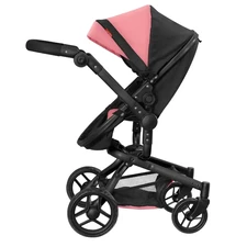 Коляска для куклы Carrello Fortuna 9695 Peach Pink 2 в 1 с сумочкой, пудровая фото 37