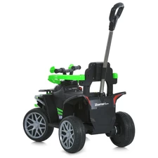 Детская каталка - квадроцикл M 6221 EBLR-5 электромобиль, родительская ручка, зеленая фото 54