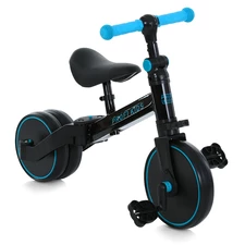 Детский велосипед - беговел Profi Kids 10/8д. MBB 1008 blue green, черно-голубой