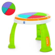 Развивающий центр - прыгунец M 6243-4 голубой, столик - лего, музыка, свет фото 63