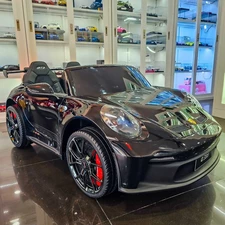 Двухместная детская электромашина M 6111 EBLRS-2 (24V) Porsche, автопокраска, черная фото 37