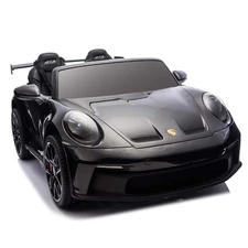 Двухместная детская электромашина M 6111 EBLRS-2 (24V) Porsche, автопокраска, черная фото 54