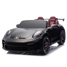Двухместная детская электромашина M 6111 EBLRS-2 (24V) Porsche, автопокраска, черная фото 71