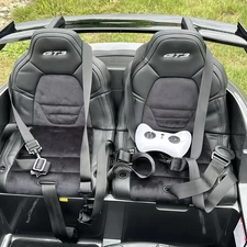 Детская машина на аккумуляторе M 6111 (MP4) EBLRS-11 (24V) двухместная, с планшетом, серая фото 20