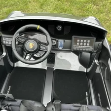 Детская машина на аккумуляторе M 6111 (MP4) EBLRS-11 (24V) двухместная, с планшетом, серая фото 32