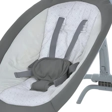 Убаюкивающий центр - шезлонг 6607 белый, подвесные игрушки купить