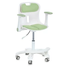 Детское кресло Bambi M 6151-5 зеленое, с подлокотниками и подножкой