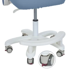 Детское кресло Bambi M 6250-4 синее, с подлокотниками и подножкой фото 41