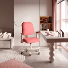 Детское кресло Bambi M 6250-8 розовое, с подлокотниками и подножкой фото 54