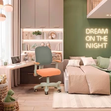 Детское кресло M 6250-13 с подлокотниками и подножкой, персиковое фото 54