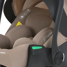Автокресло El Camino i-Flow ME 1198 Beige бежевое, i-SIZE R129, рост ребенка 40-87 см фото 14