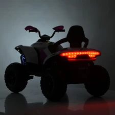 Кликните для увеличения изображения Детский квадроцикл M 6222 EBLR-1-8 бело-розовый, пульт управления, 4 мотора фото 11