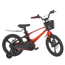 Детский велосипед Prof1 Stellar 14д. MB 141020-10 красно-черный, корзинка