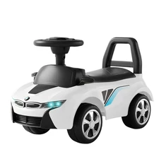 Детская каталка - толокар M 6155-1 BMW белая, музыка, свет купить