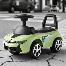 Детская каталка - толокар M 6155-5 BMW зеленая, музыка, свет купить