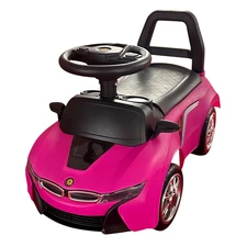 Детская каталка - толокар M 6155-8 BMW розовая, музыка, свет фото 37