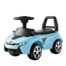Детская каталка - толокар M 6155-12 BMW голубая, музыка, свет купить