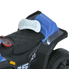 Детский квадроцикл - толокар M 6237 EBLR-4 синий, с пультом управления фото 53