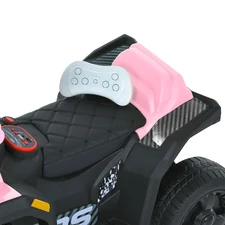 Детский квадроцикл - толокар M 6237 EBLR-8 розовый, с пультом управления фото 11