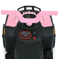 Детский квадроцикл - толокар M 6237 EBLR-8 розовый, с пультом управления фото 86