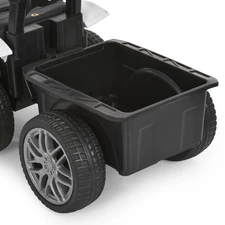 Детский трактор M 6219 EBLR-1 электромобиль с прицепом, белый фото 53