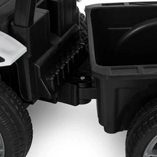 Детский трактор M 6219 EBLR-1 электромобиль с прицепом, белый фото 18