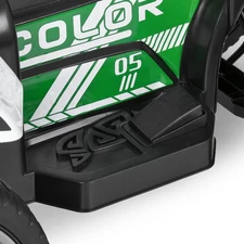 Детский трактор M 6219 EBLR-1 электромобиль с прицепом, белый фото 15