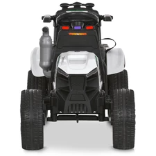 Детский трактор M 6219 EBLR-1 электромобиль с прицепом, белый фото 63