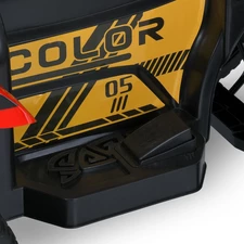 Детский трактор M 6219 EBLR-3 электромобиль с прицепом, красный фото 22