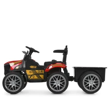 Детский трактор M 6219 EBLR-3 электромобиль с прицепом, красный фото 92