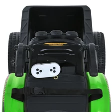 Детский трактор электромобиль M 6219 EBLR-5 зеленый, с прицепом фото 53