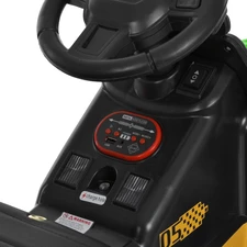 Детский трактор электромобиль M 6219 EBLR-5 зеленый, с прицепом фото 18