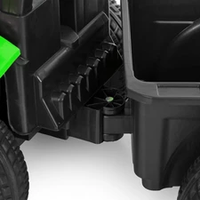 Детский трактор электромобиль M 6219 EBLR-5 зеленый, с прицепом фото 22