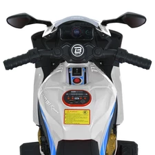 Детский мотоцикл M 6220 ELR-1 Honda, мягкое сиденье, белый фото 53