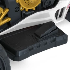 Детский мотоцикл M 6220 ELR-1 Honda, мягкое сиденье, белый фото 18