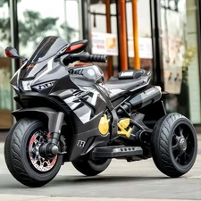 Детский мотоцикл M 6220 ELR-2 Honda, мягкое сиденье, черный