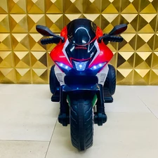 Детский мотоцикл M 6220 ELR-2 Honda, мягкое сиденье, черный фото 16