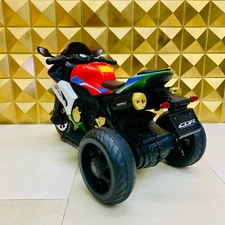 Детский мотоцикл M 6220 ELR-2 Honda, мягкое сиденье, черный фото 86