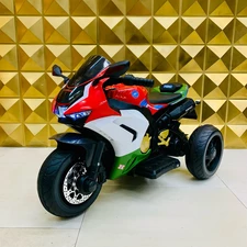 Детский электромотоцикл M 6220 ELR-4 Honda, мягкое сиденье, синий фото 41