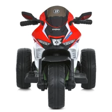 Детский мотоцикл на аккумуляторе M 6220 ELR-3-5 красно-зеленый, два мотора фото 16