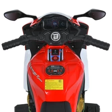 Детский мотоцикл на аккумуляторе M 6220 ELR-3-5 красно-зеленый, два мотора фото 53