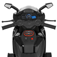 Детский мотоцикл электрический M 6265 EL-2 черный, мягкие EVA колеса фото 71