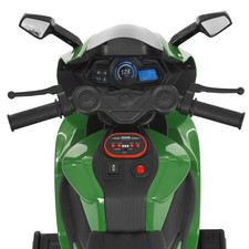 Детский мотоцикл M 6265 EL-5 зеленый, мягкое сиденье фото 71